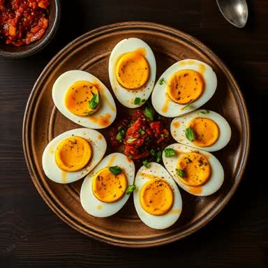 Devilled Eggs Chaat
